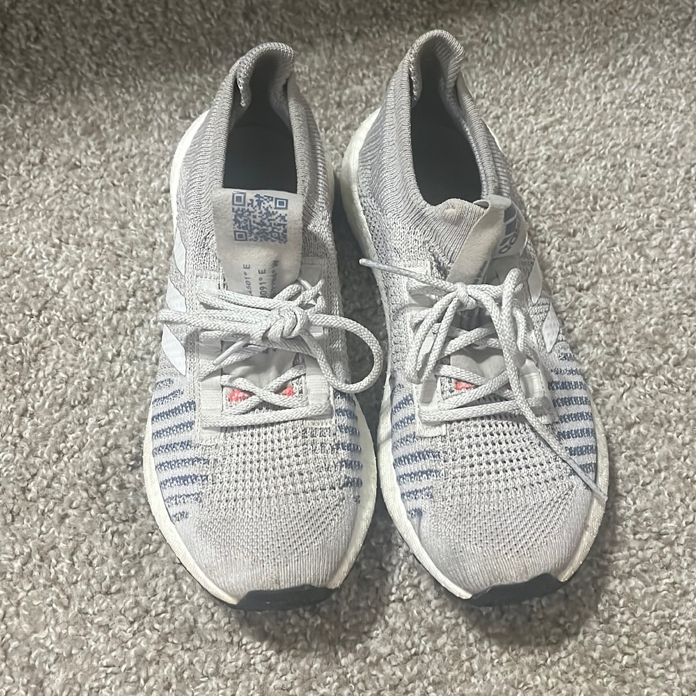 Grey & Blue Adidas boost HD